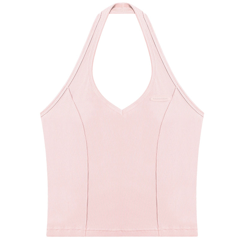 Retro Halter Neck Strapless Vest Top