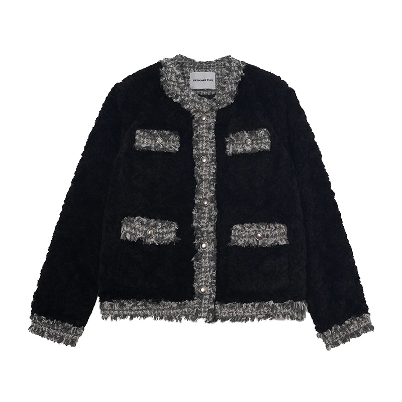 lamb wool small fragrance jacket