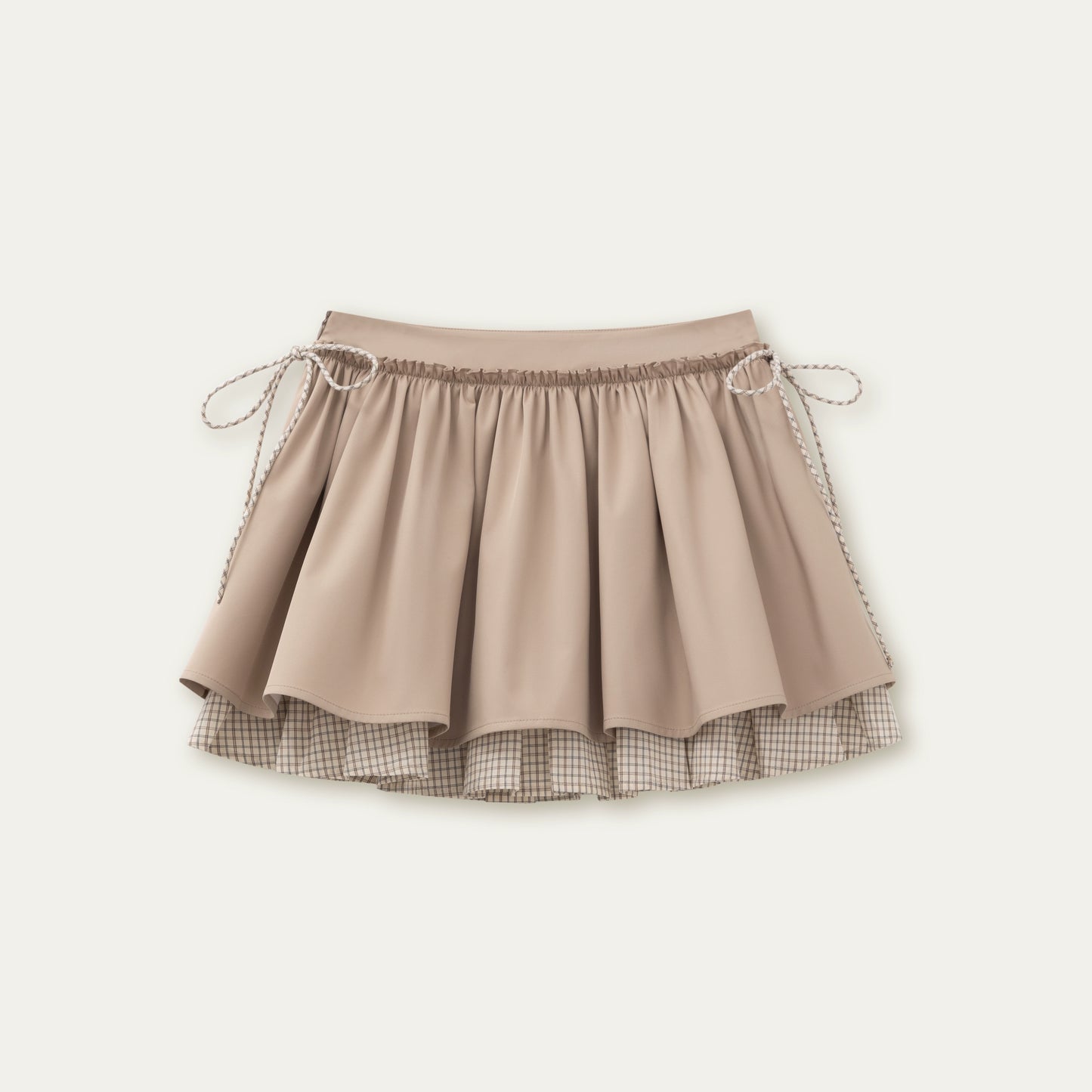 Retro Khaki Layered Tutu Skirt