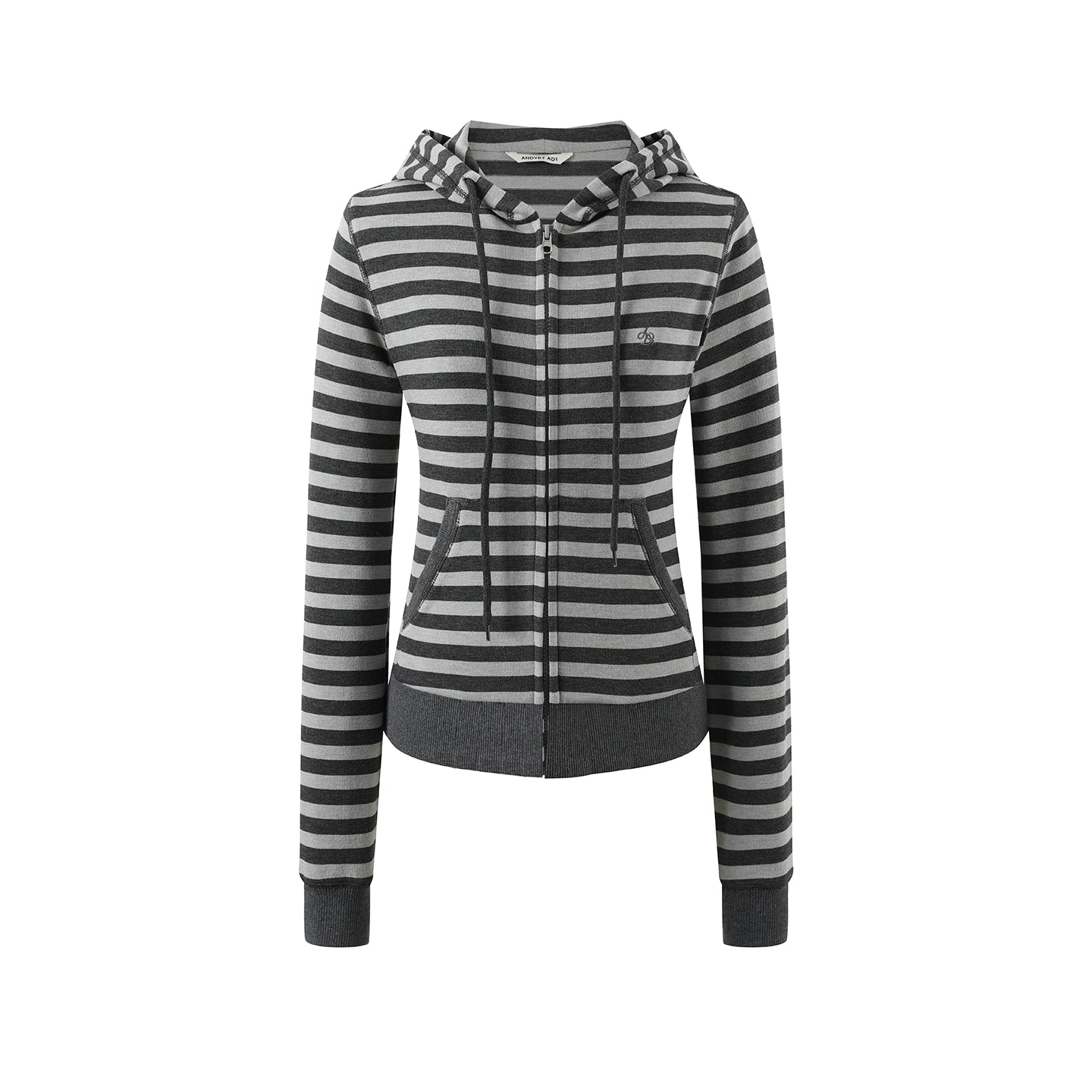 Contrasting Striped Vintage Hooded Cardigan