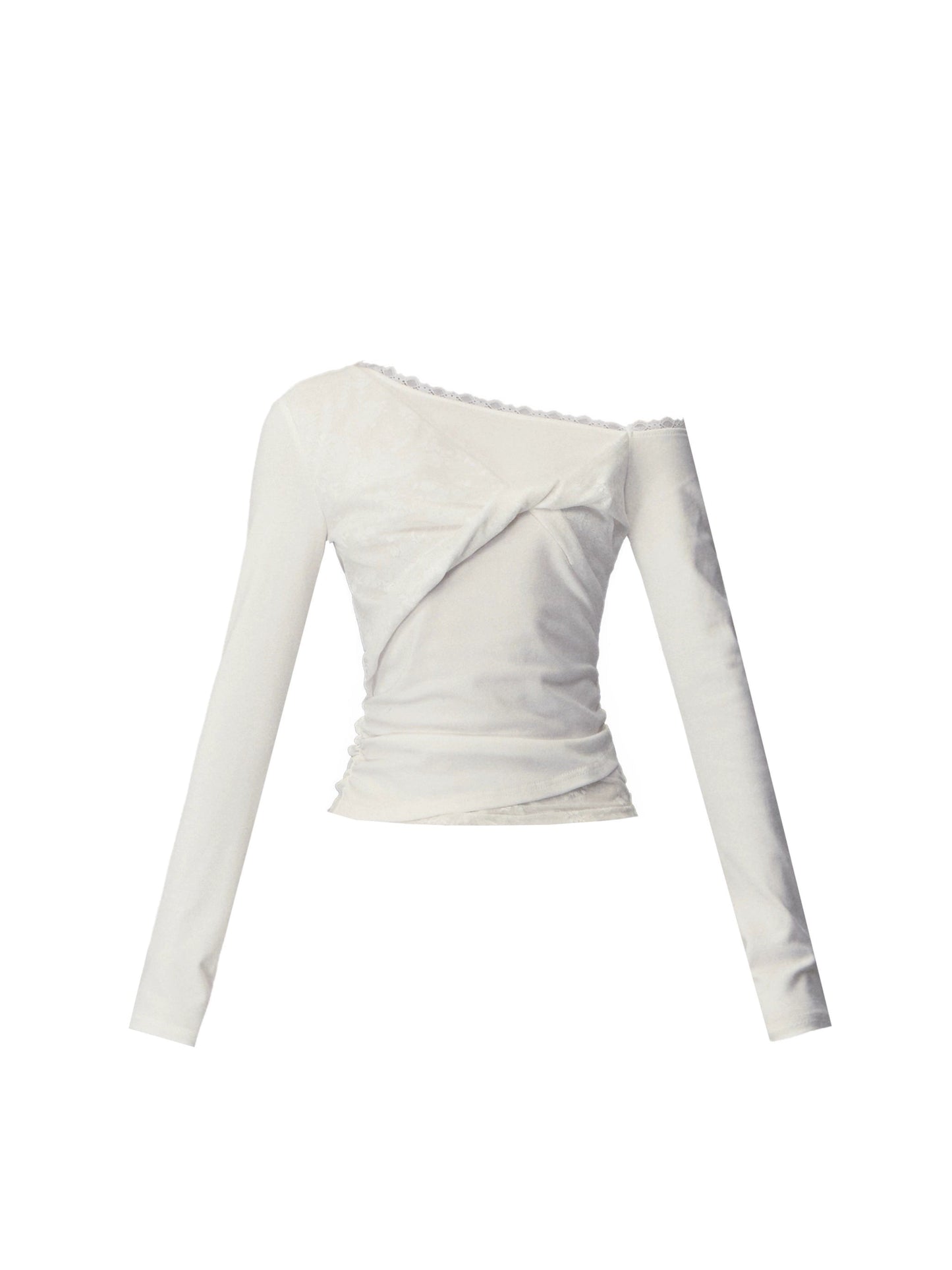 White Lace Made Shirt