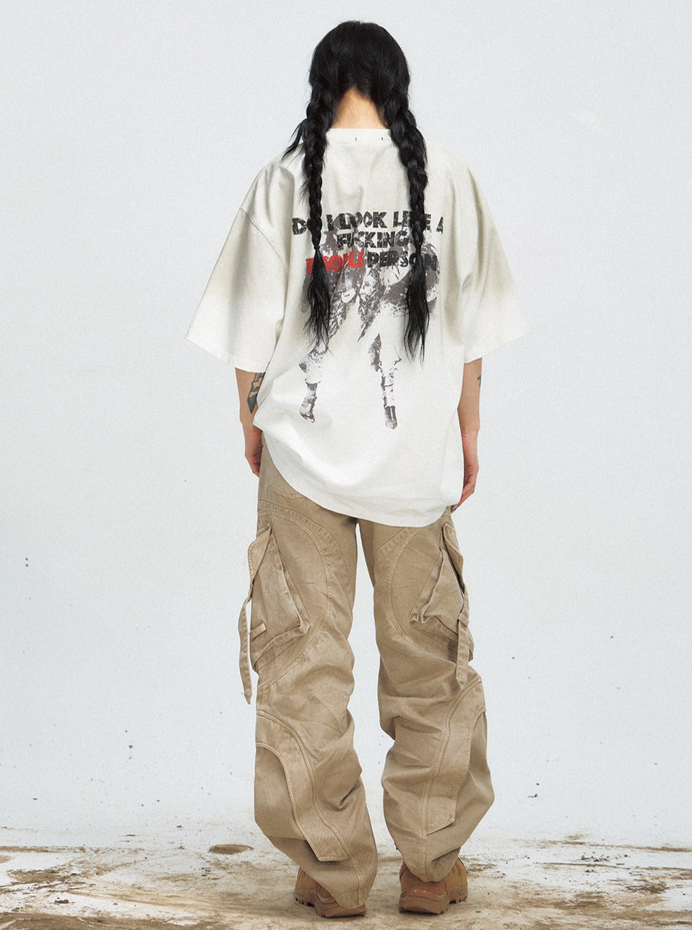 Black Wash Distressed T-Shirt