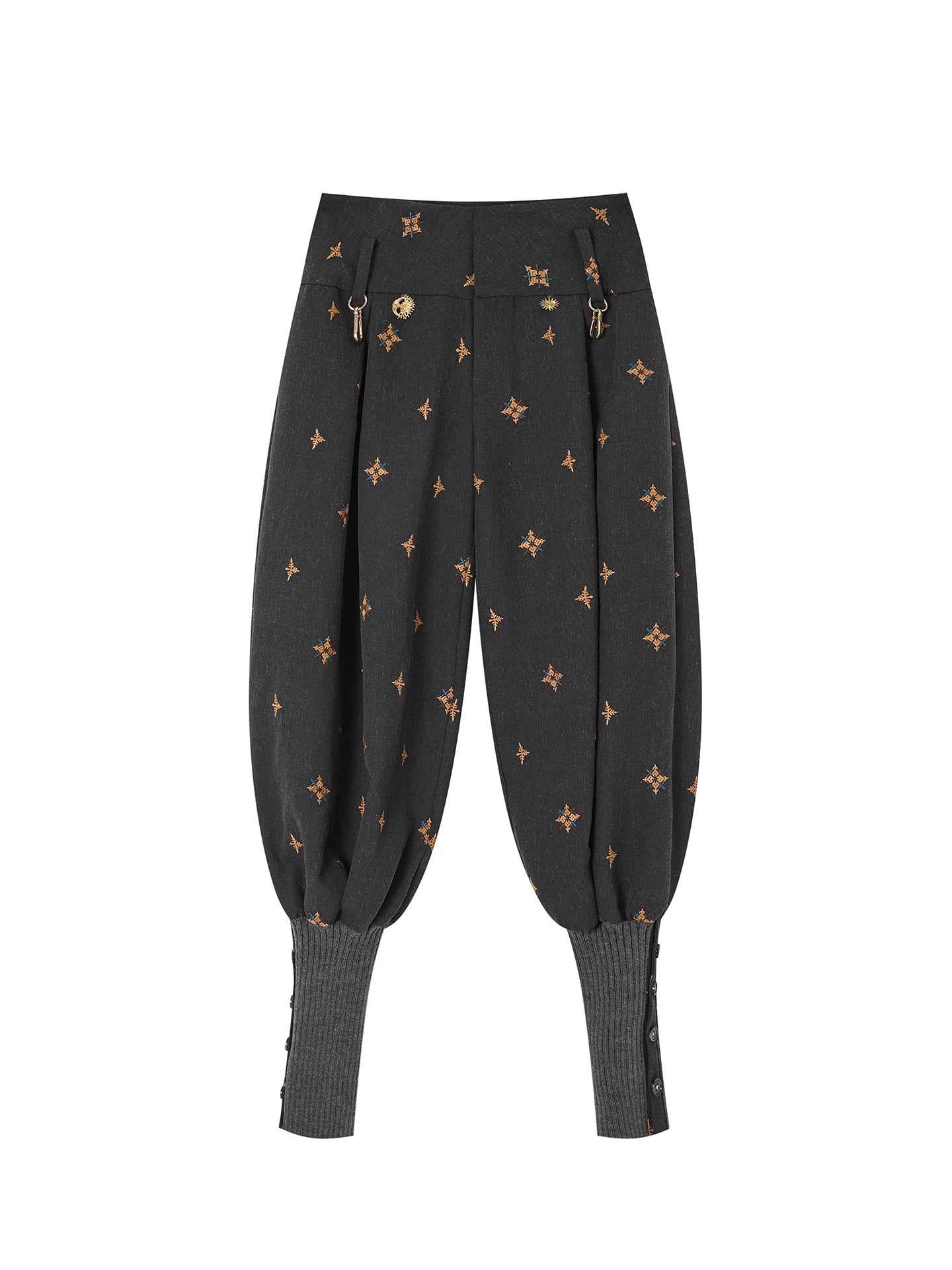 Starburst Print Lantern Pants