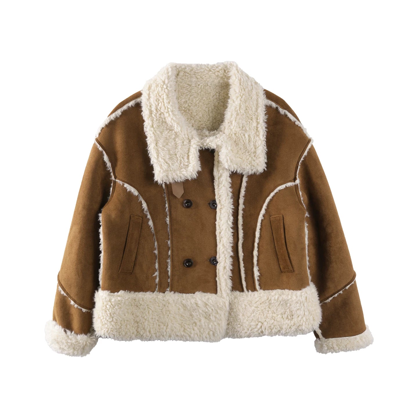 Retro Faux Shearling Coat