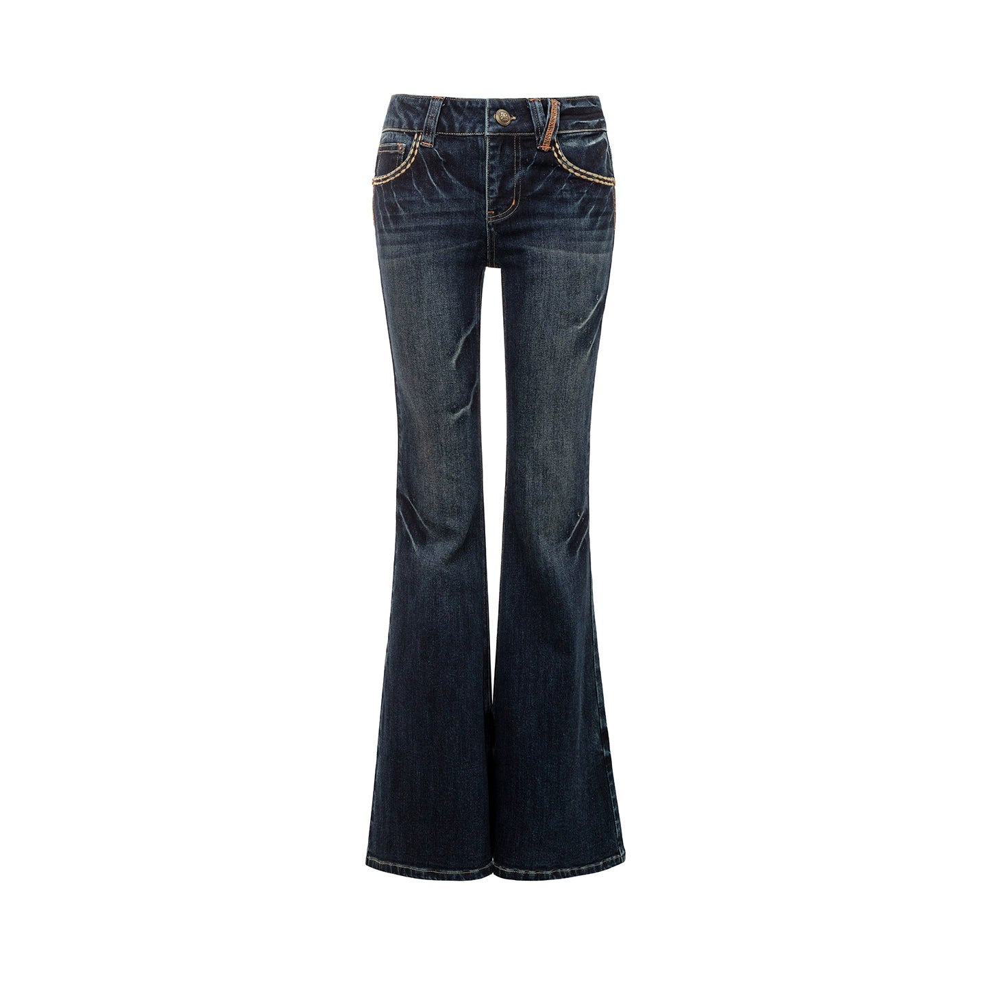 Blue Lightning Bootcut Pants