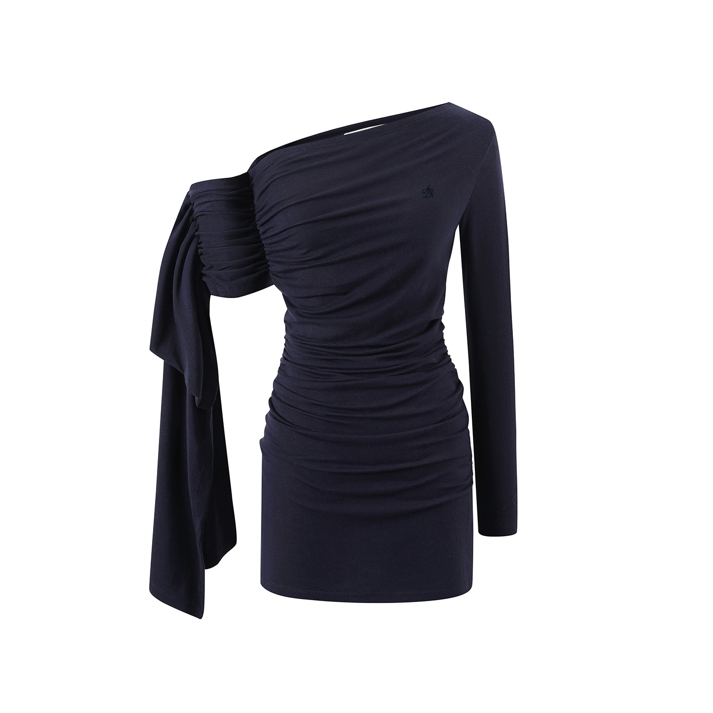 Knitted Streamer Shoulder Dress