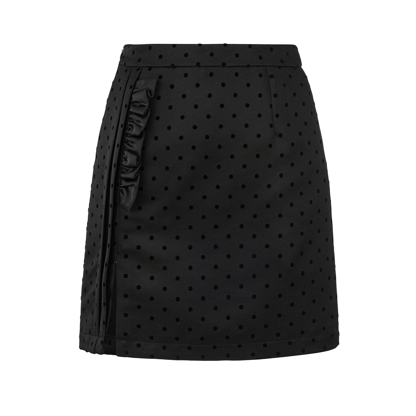 Gentle Polka Dot Ruffled Skirt