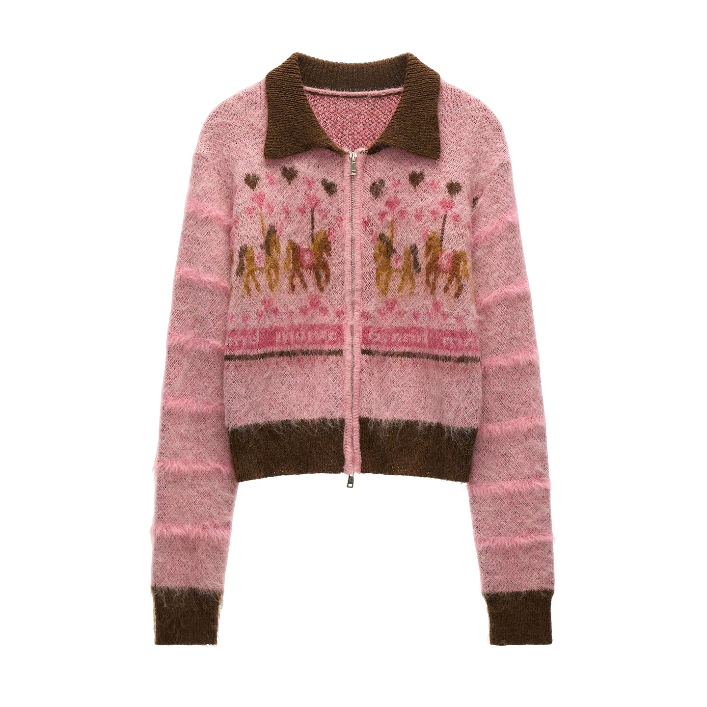 Amusement Park Pony Zipper Cardigan