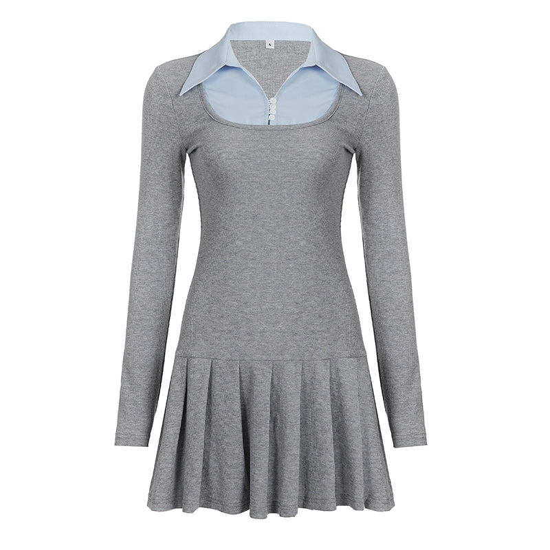 Color-Block Layered Dress