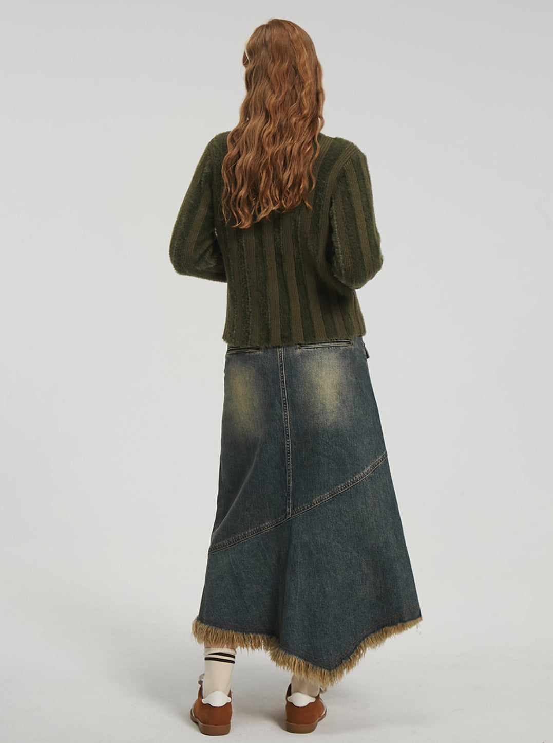 모방 밍크 벨벳 가디건