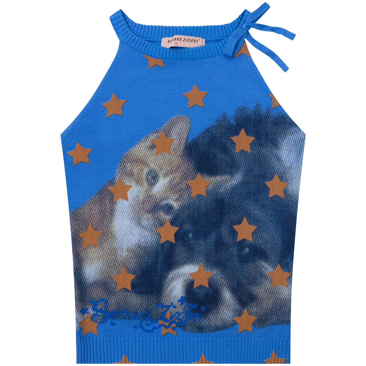 Sweet Cat Knitted Vest