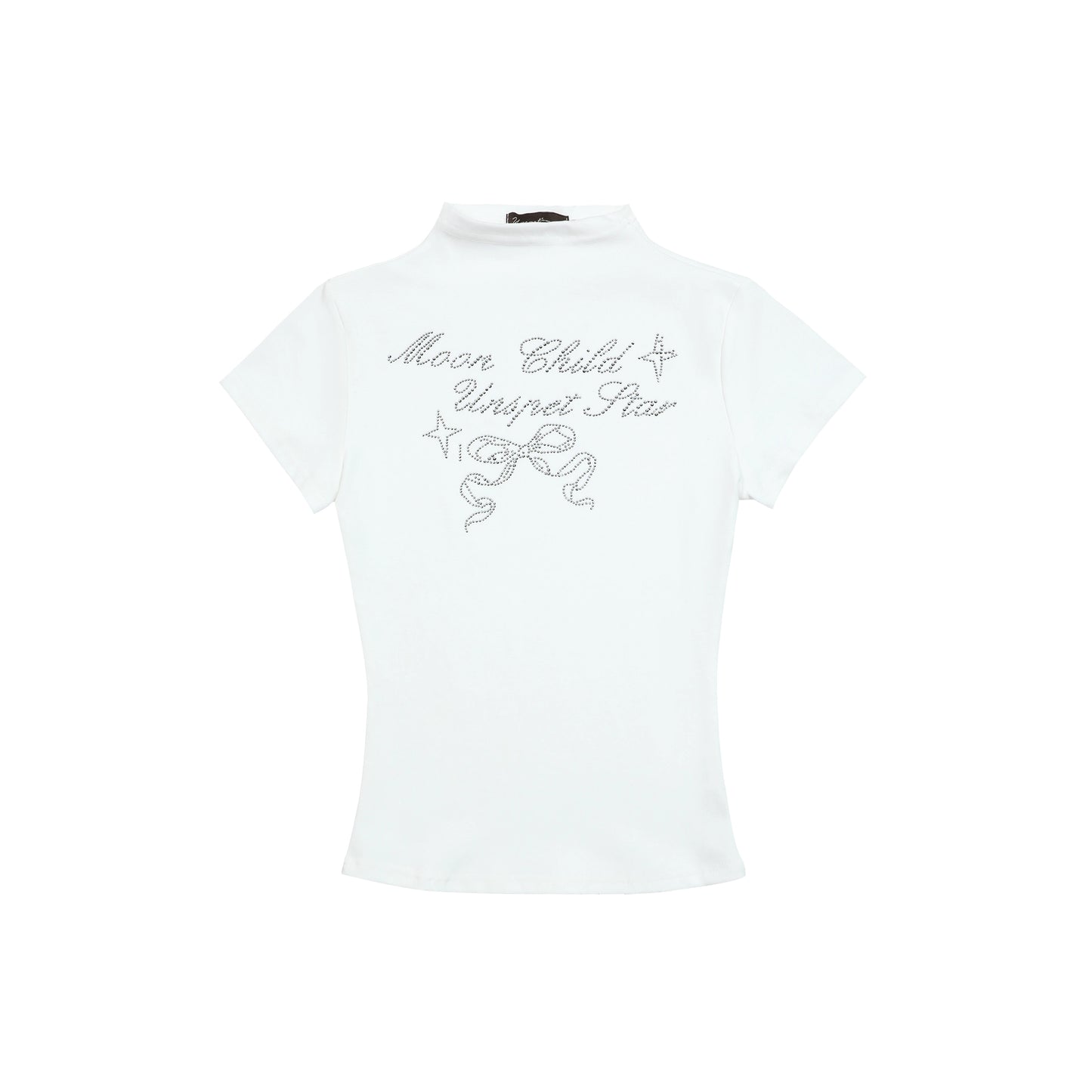 T-shirt à col roulé été avec nœud