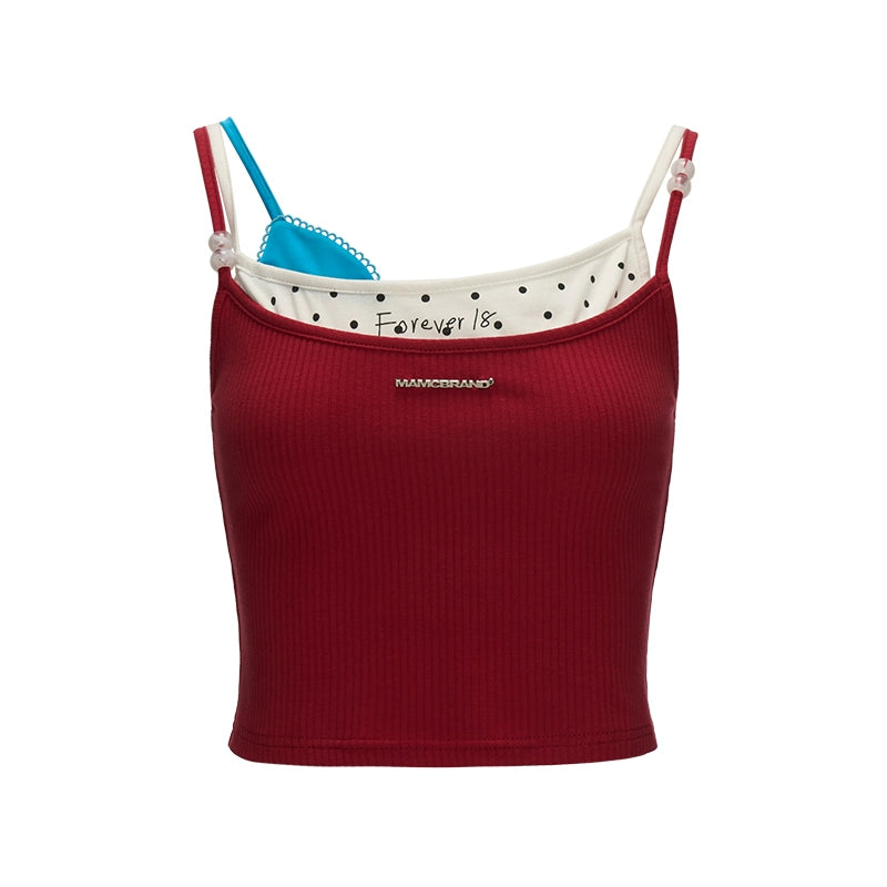 Summer Polka Dot Halter Top