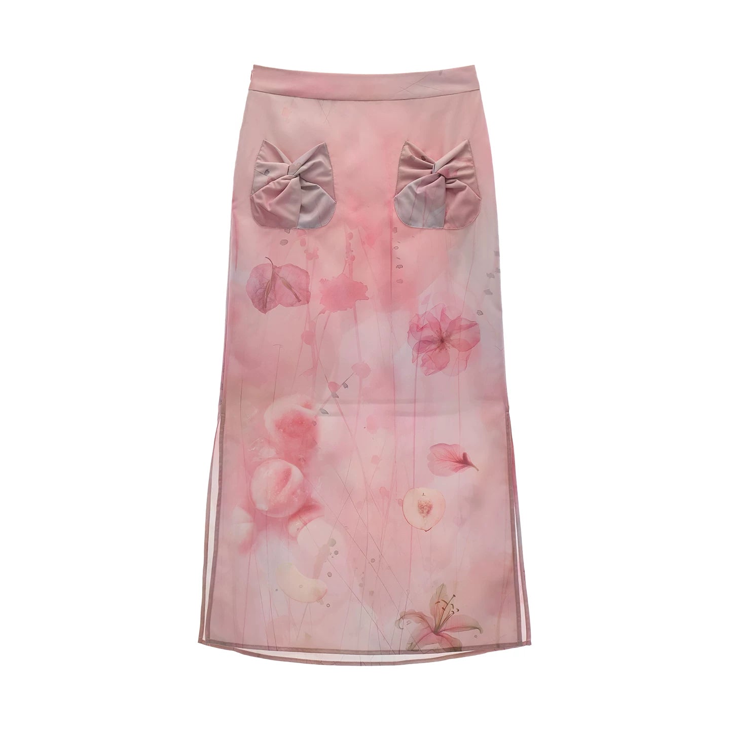 Peach Bow Tube Top Set-Up