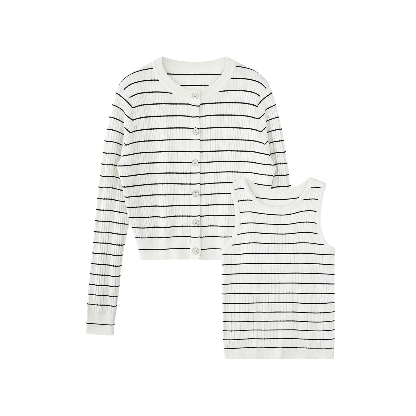 Set top cardigan in lana color muschio chiaro