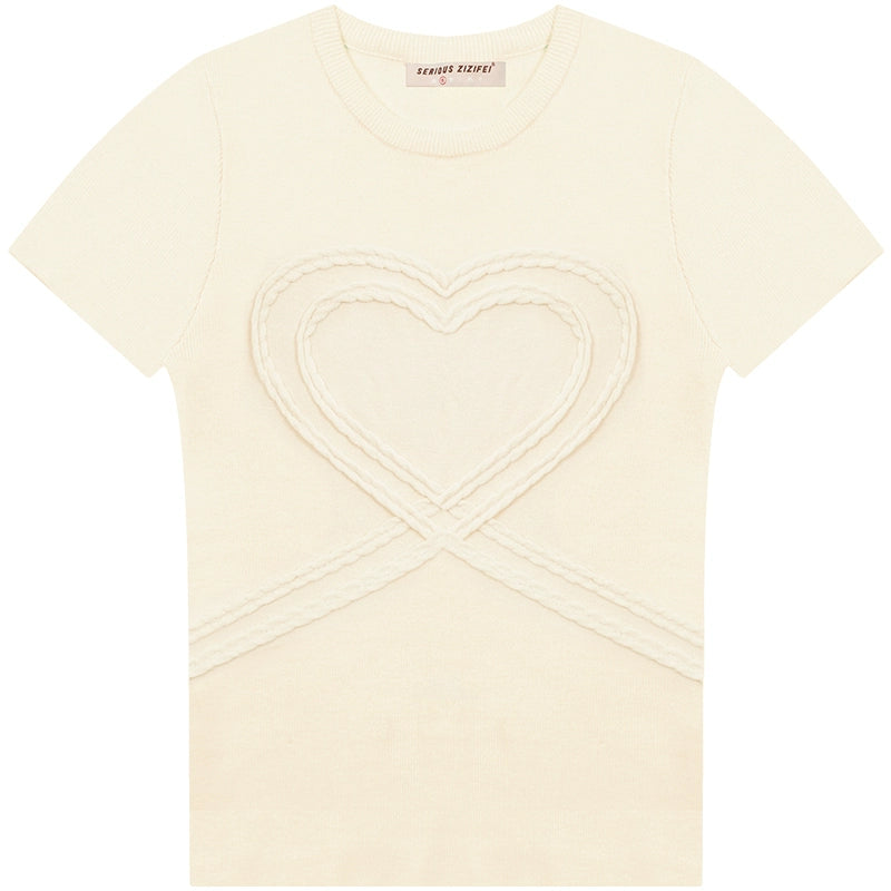 American Retro Slim Tight Shoulder Top