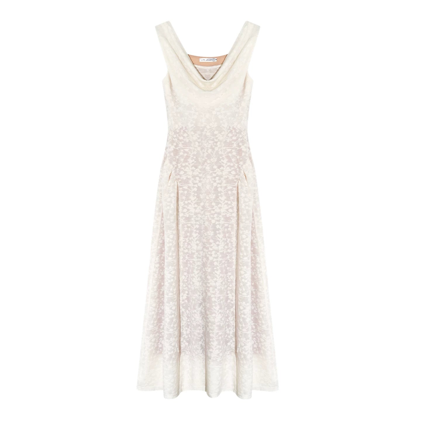 Off-White Lace Jacquard Dress