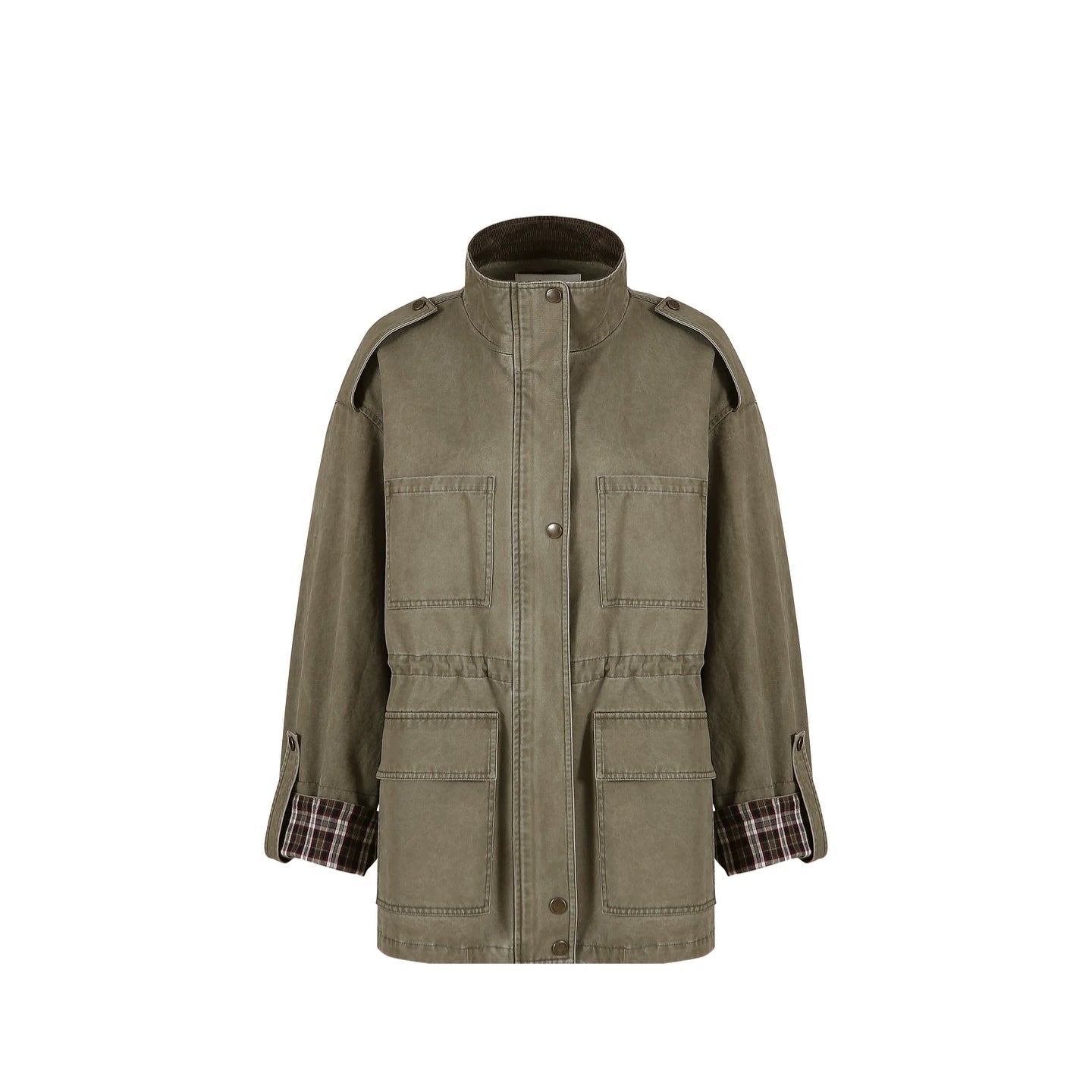 Versatile Patchwork Windbreaker Jacket