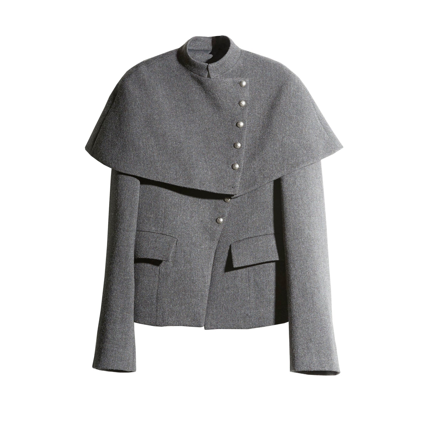Retro Woolen Cape Coat