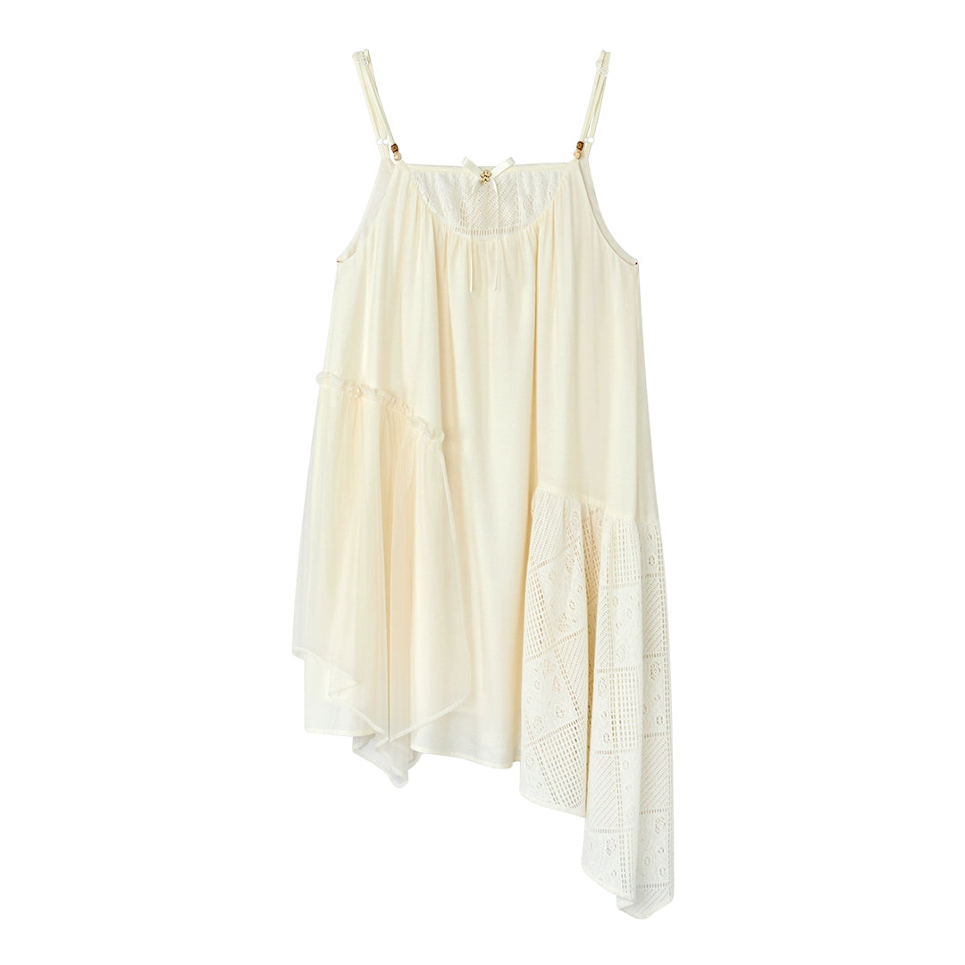 Patchwork Bow A-line Dress