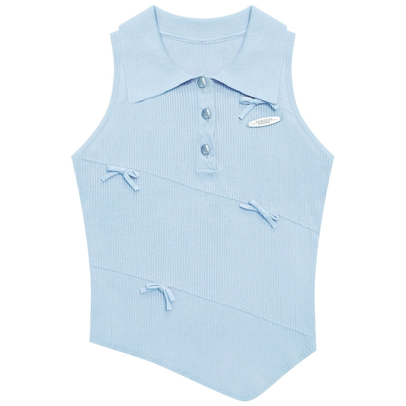 Chic Asymmetrical Polo Tank