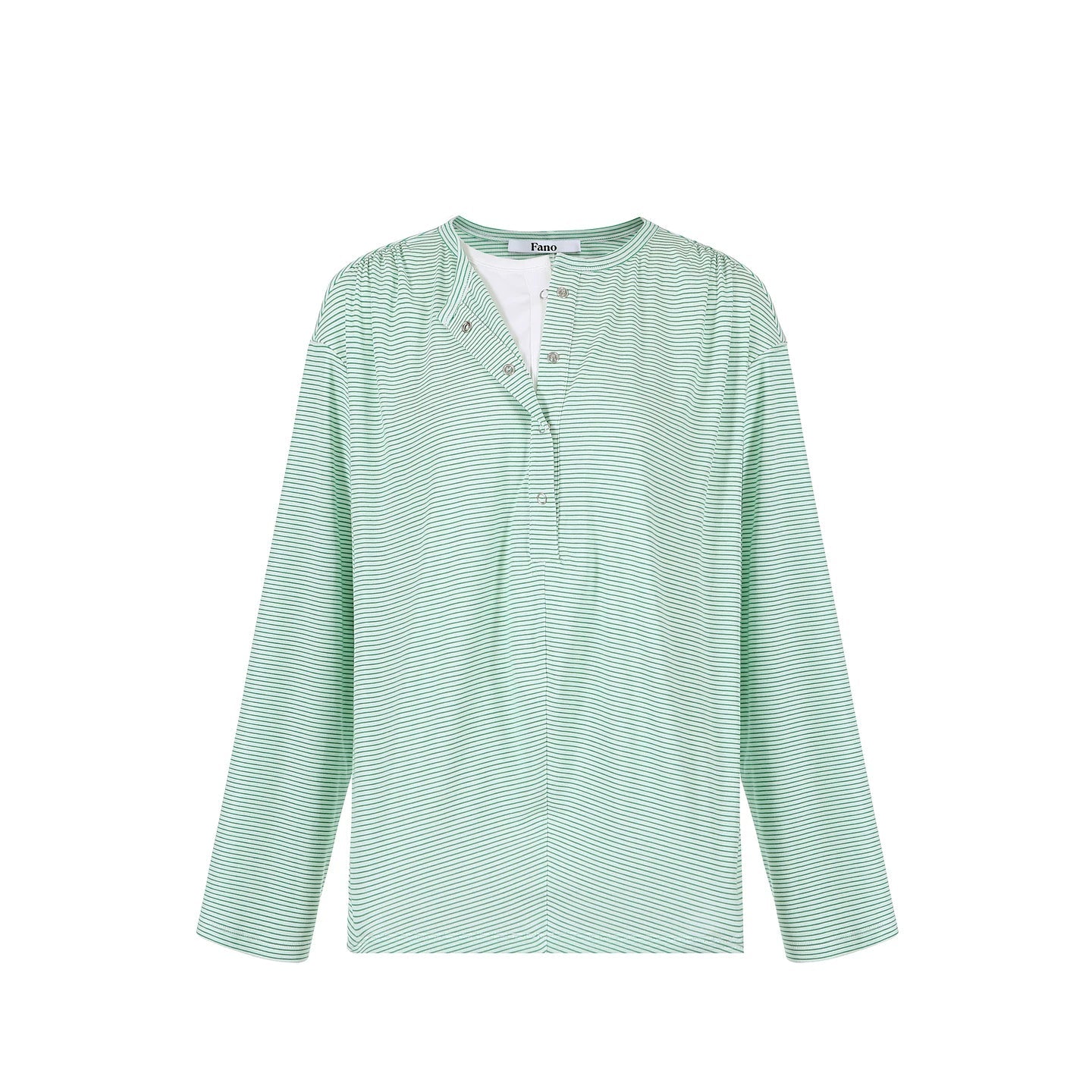 Apple Green Pinstripe Top