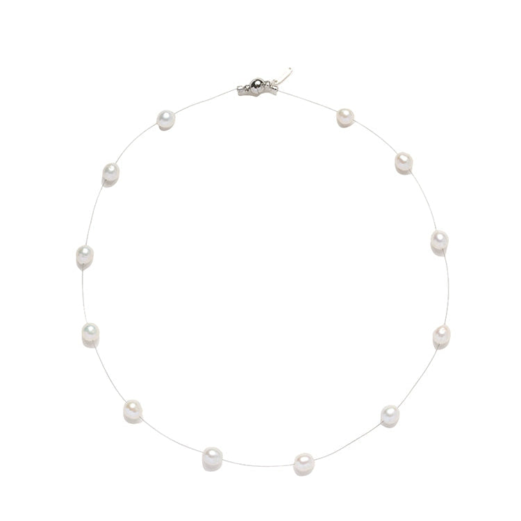 Mermaid Pearl Clavicle Necklace