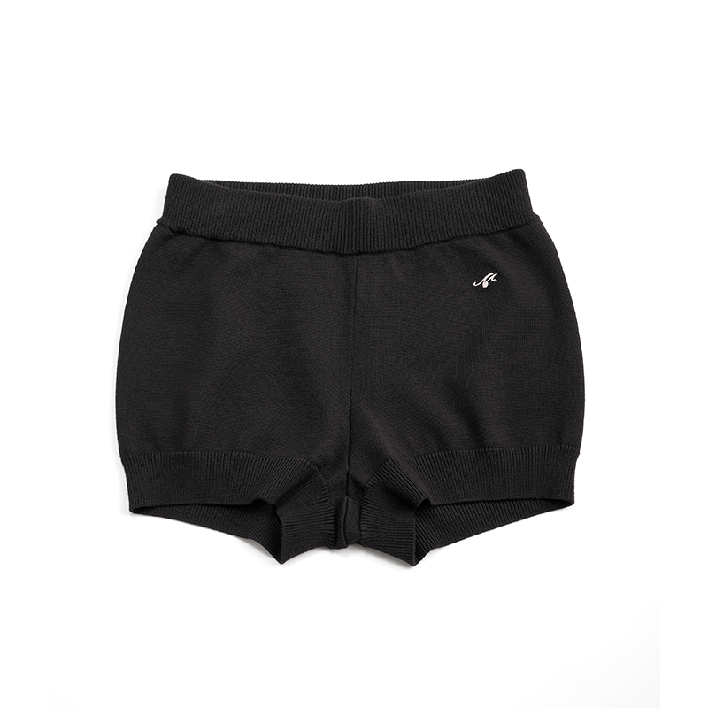 Cherry Embroidery Half-Zip Top Set