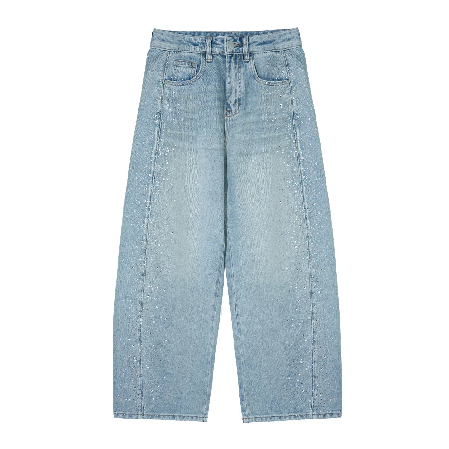 Lyocell Rhinestone Scimitar Pants