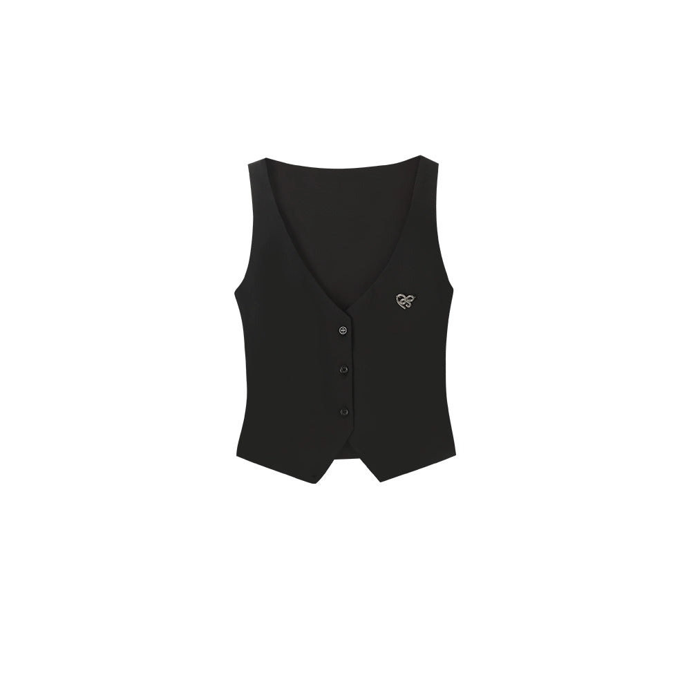 Black Bowknot Vest Set-Up