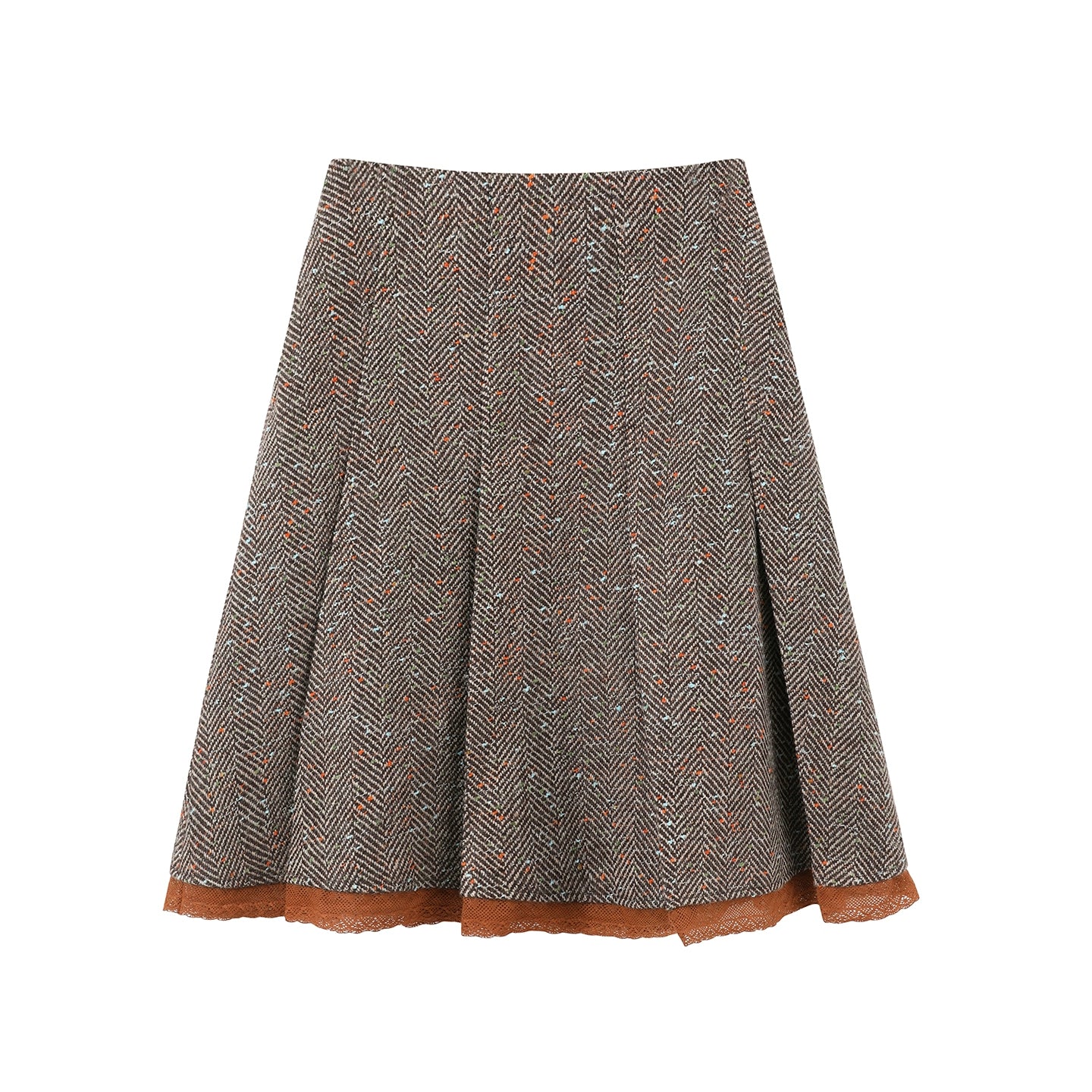 Vintage Wool Herringbone Coat Skirt Set-Up