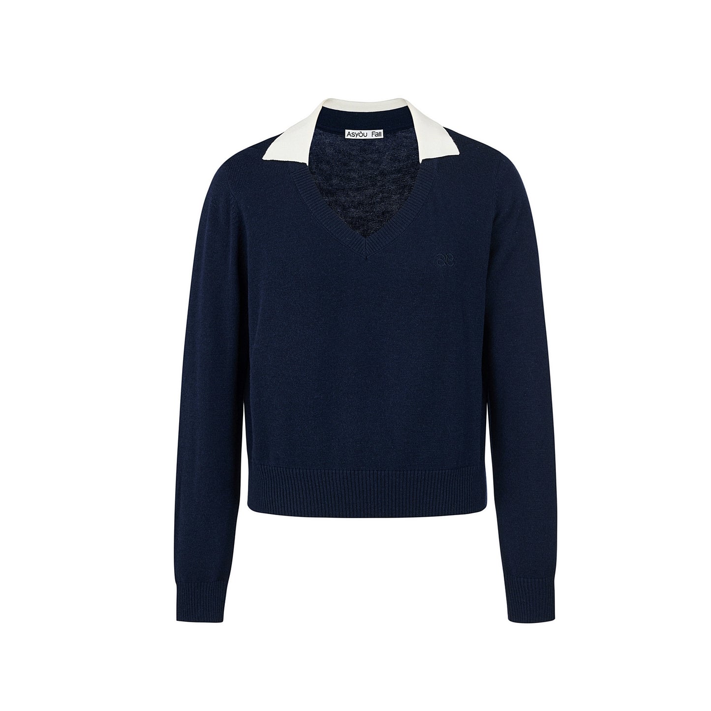 V-Neck Two-Piece Pullover Sweater