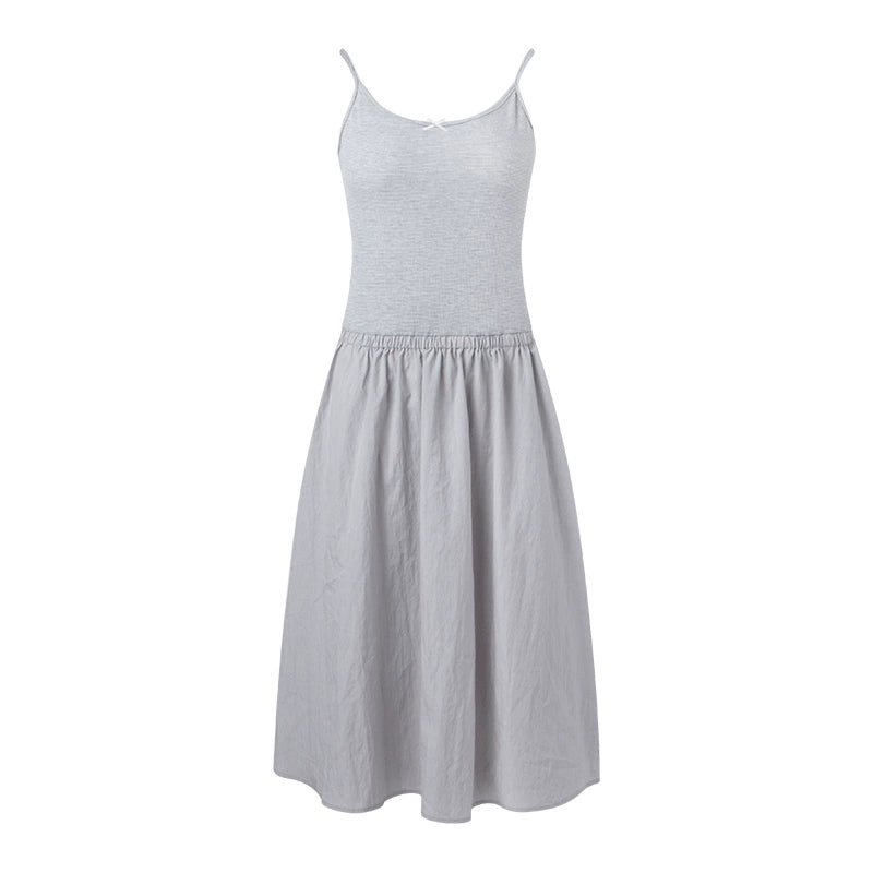 Nap Lace Panel Slip Dress