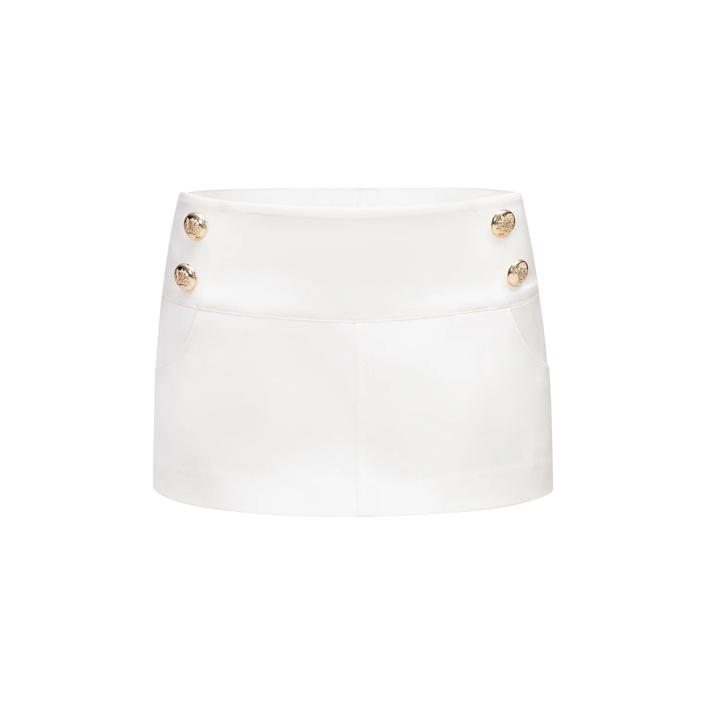 Solid Satin A-Line Skirt