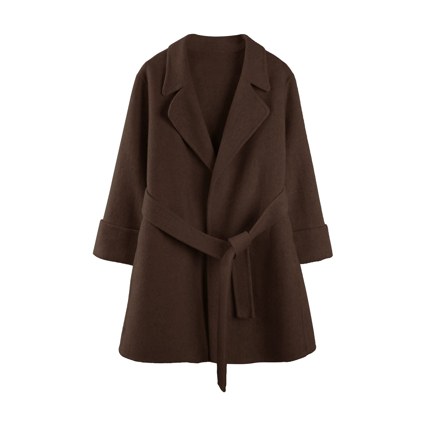 Glutinous White Wool Coat