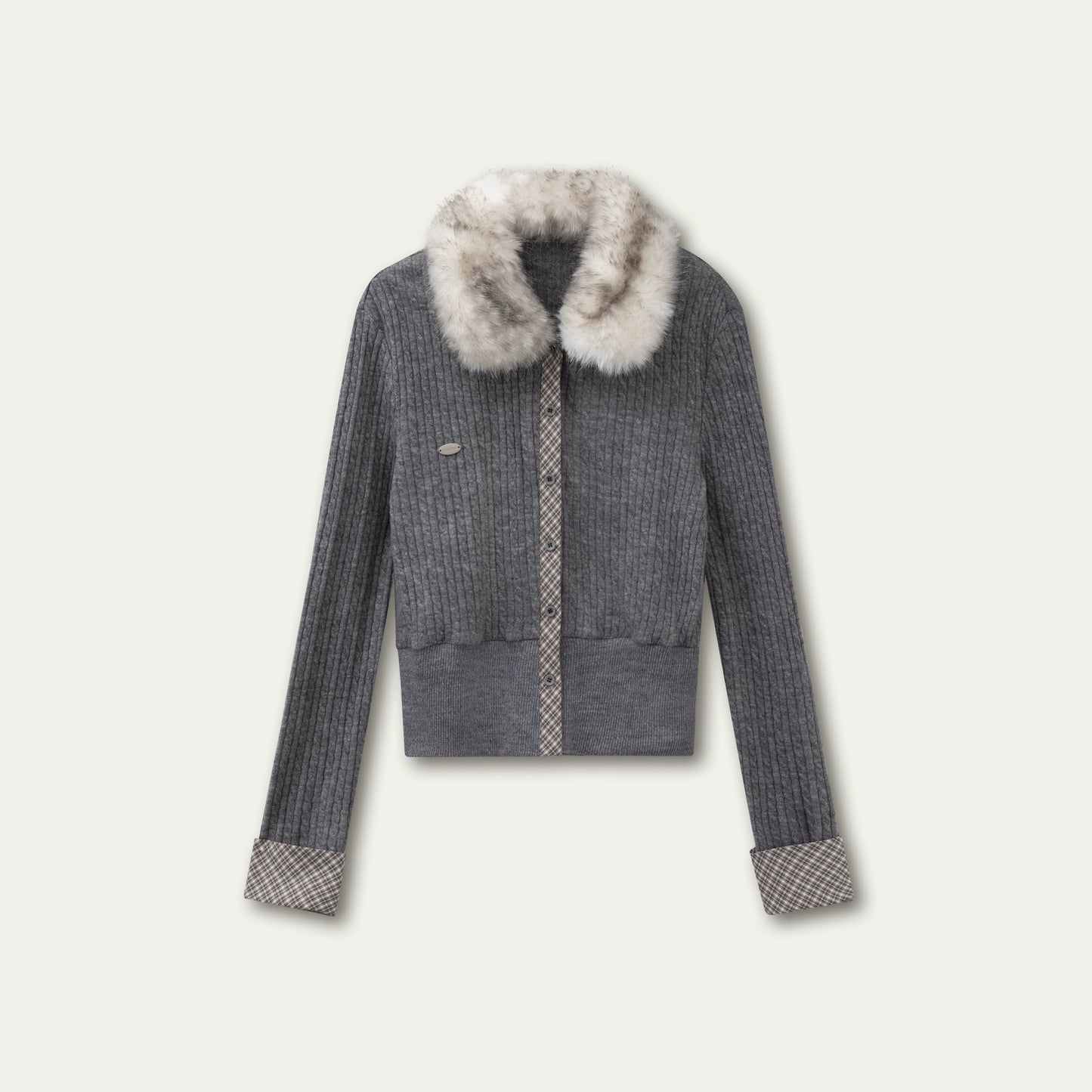 Rétro Reindeer À carreaux Pull