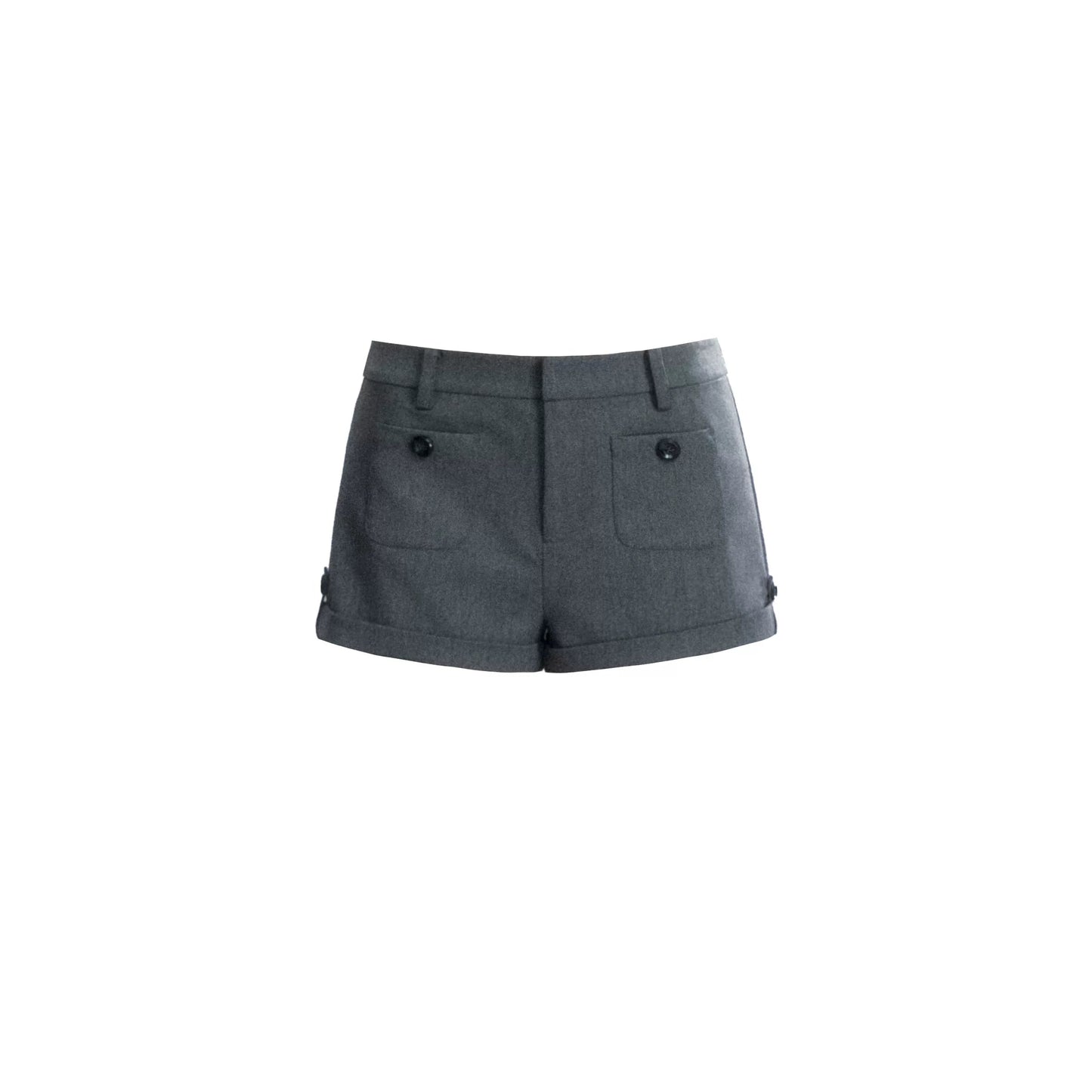 Displaced Time High-Waisted Shorts