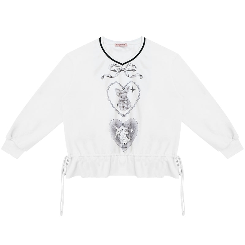 Vintage V-Neck Sweatshirt