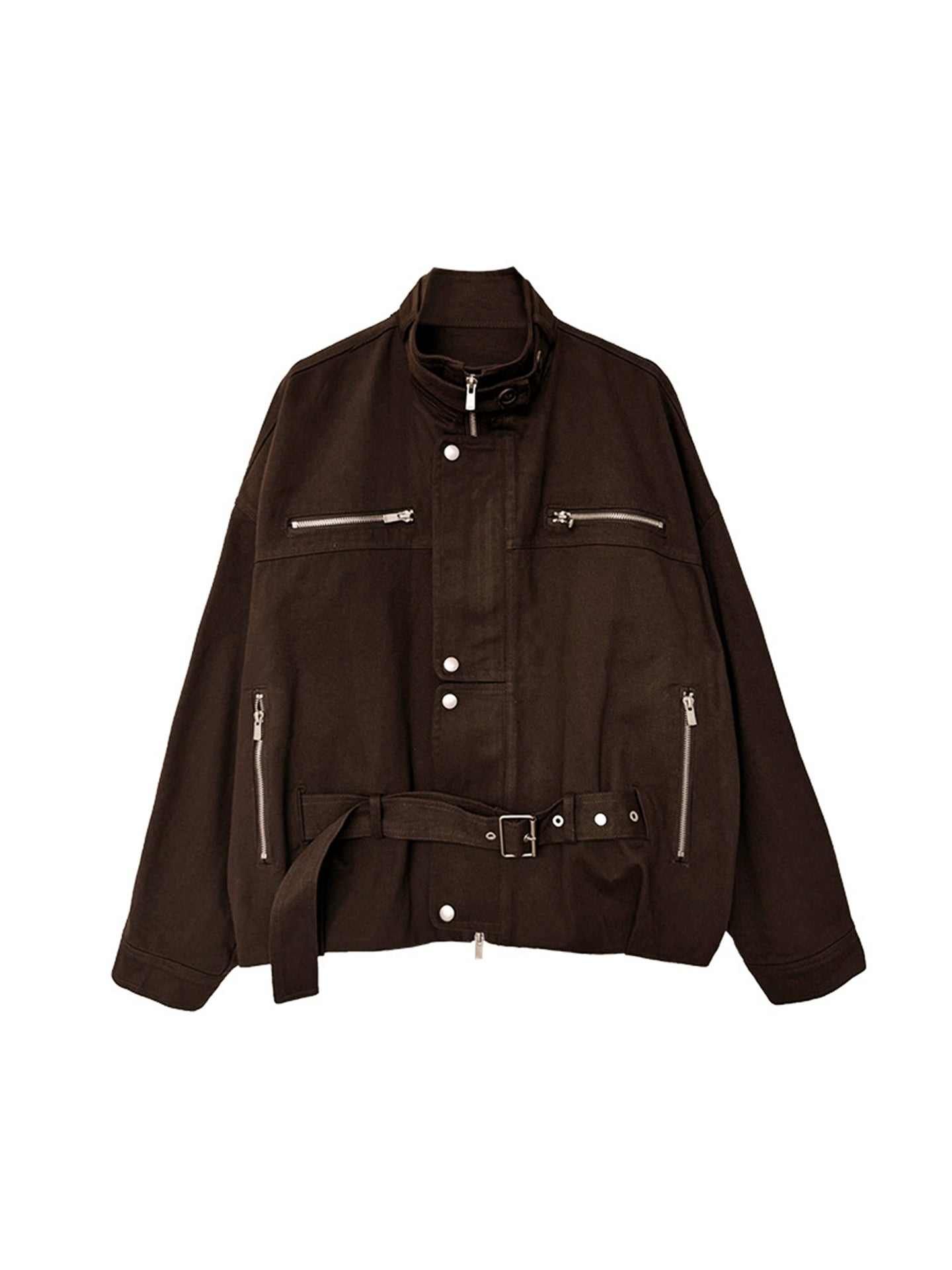 Silhouette Distressed Lace-Up Jacket