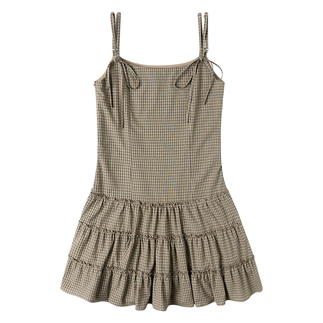 Sleeveless Slim Waist Long Cake Dress