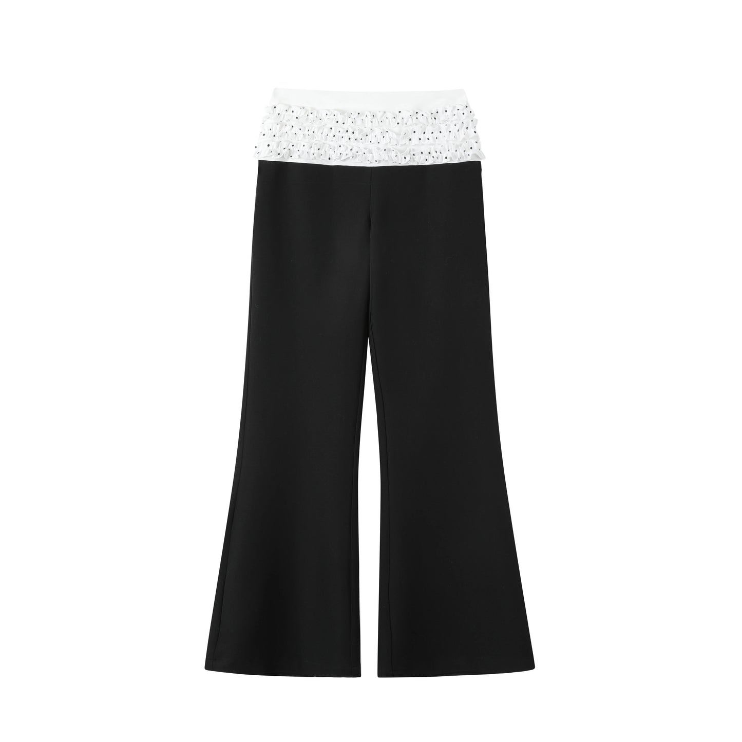 Knitted Patchwork Polka Dot Top Set-Up