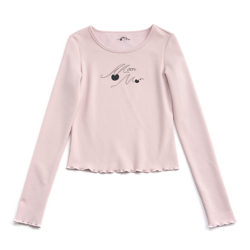 Cherry Print Lyocell Sweater