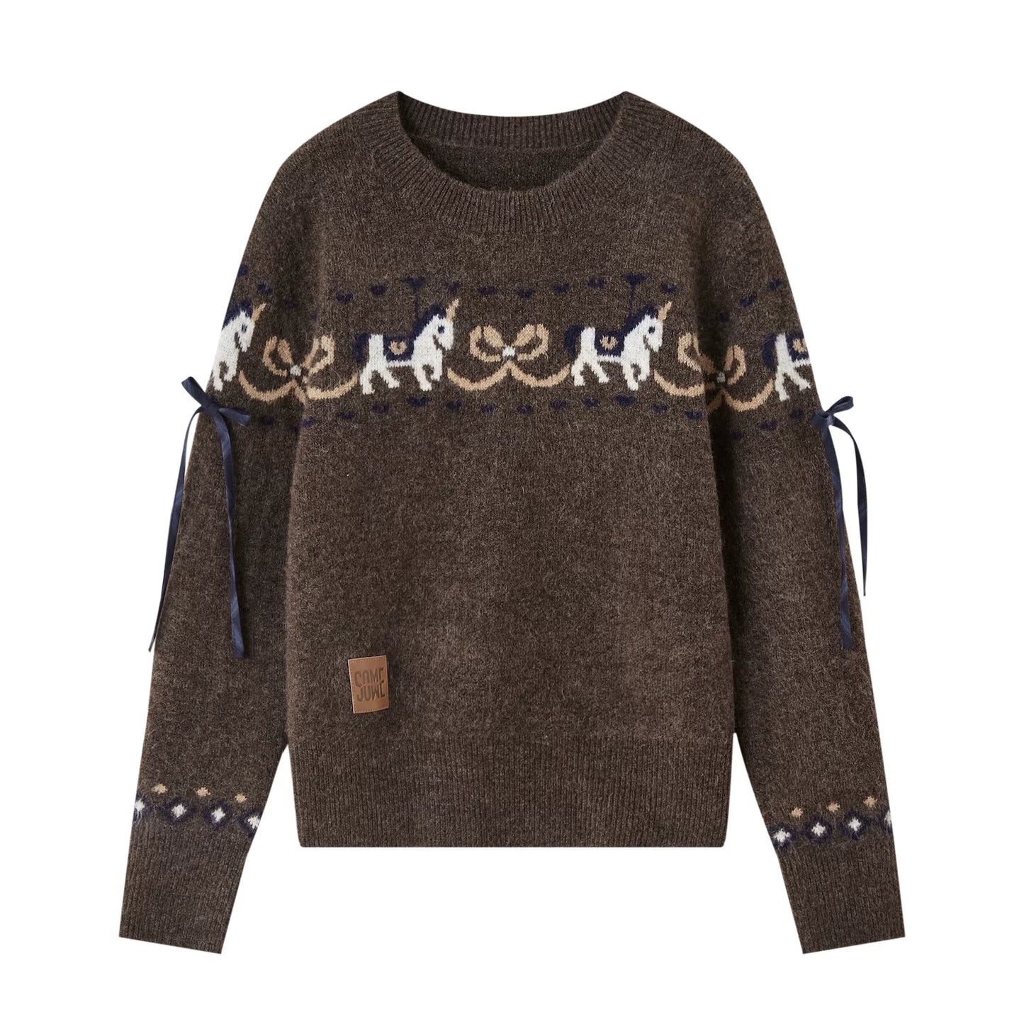 Fun Spinning Pony Jacquard Sweater
