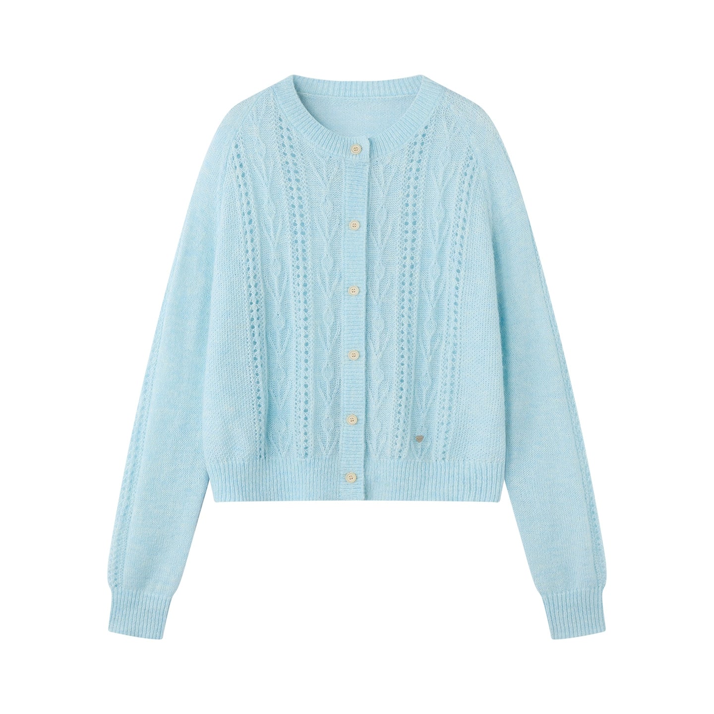 Cloud-Like Small Flower Cardigan