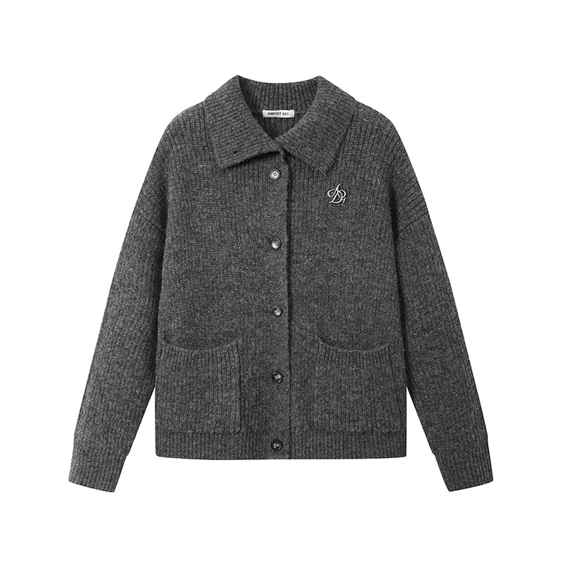 Veste en tricot à col roulé classique