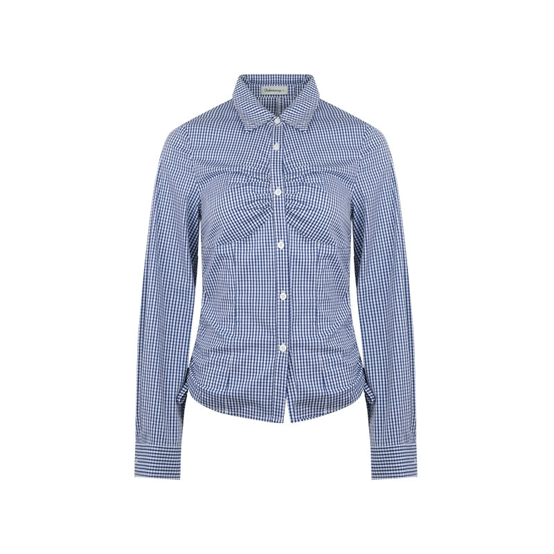 Nap Pleated Slim Spring Shirt