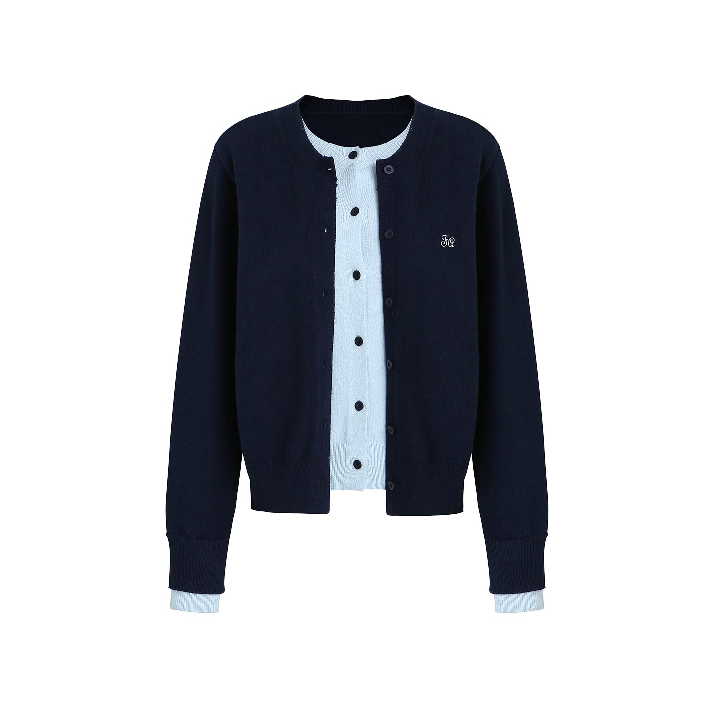 Sweet Layered Fake Two Piece Knitted Top