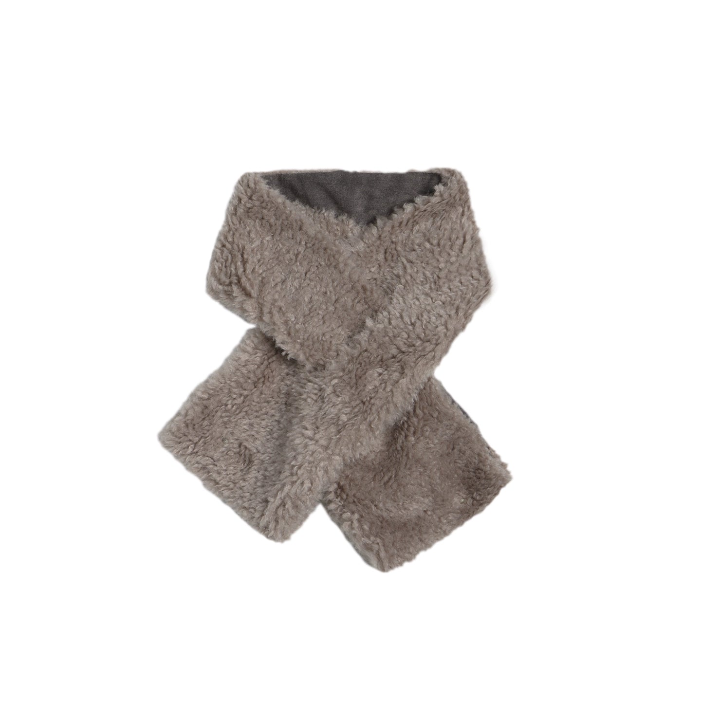 Lamb Wool Horn Button Jacket Set