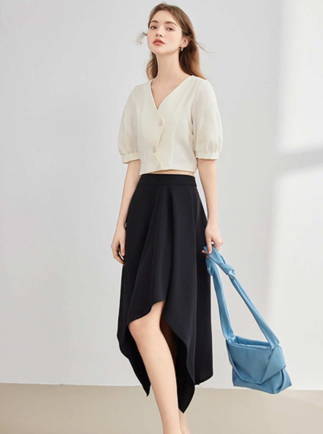 Wave Asymmetrical Skirt