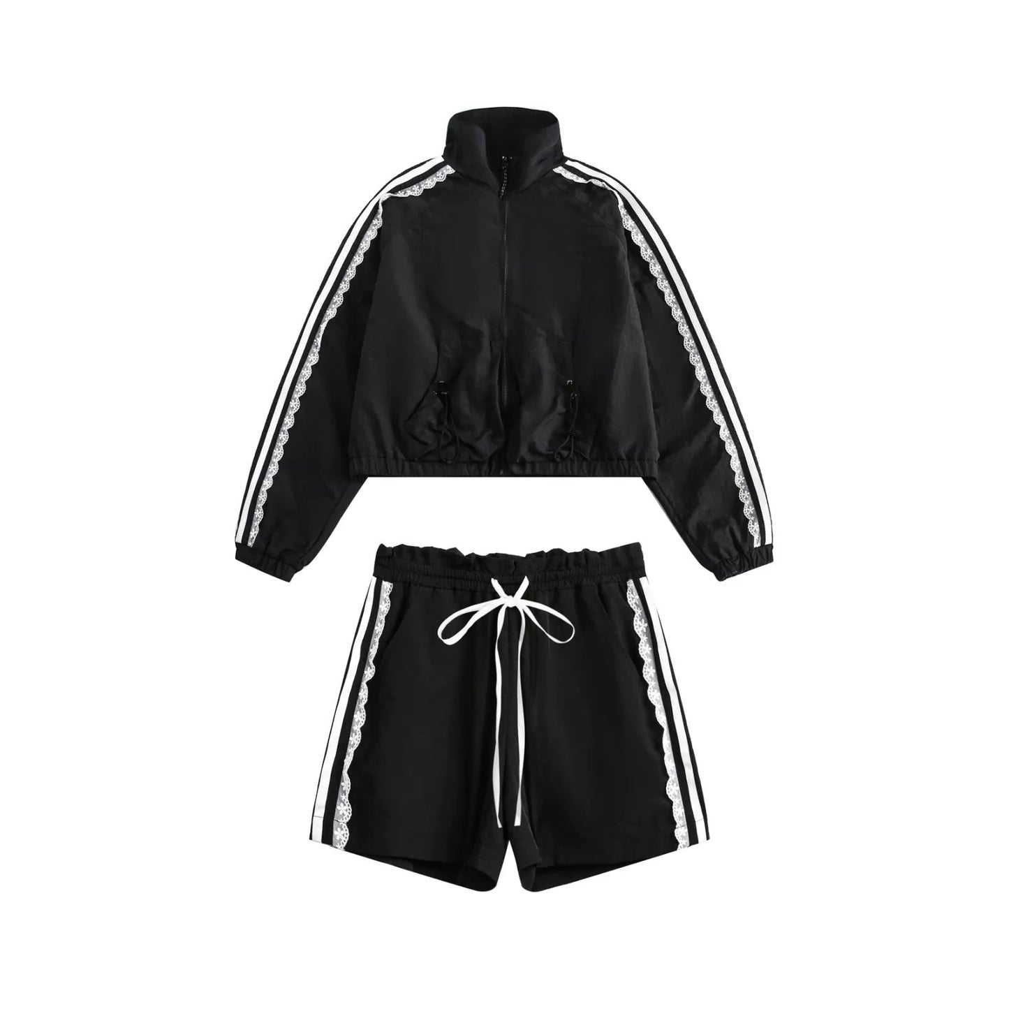 Retro Three-Bar Lace Sunscreen Set-Up